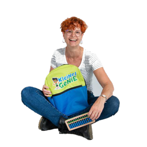 Jasmin Brozulat mit Abakus und Ruckach von kleines Genie Deutschland